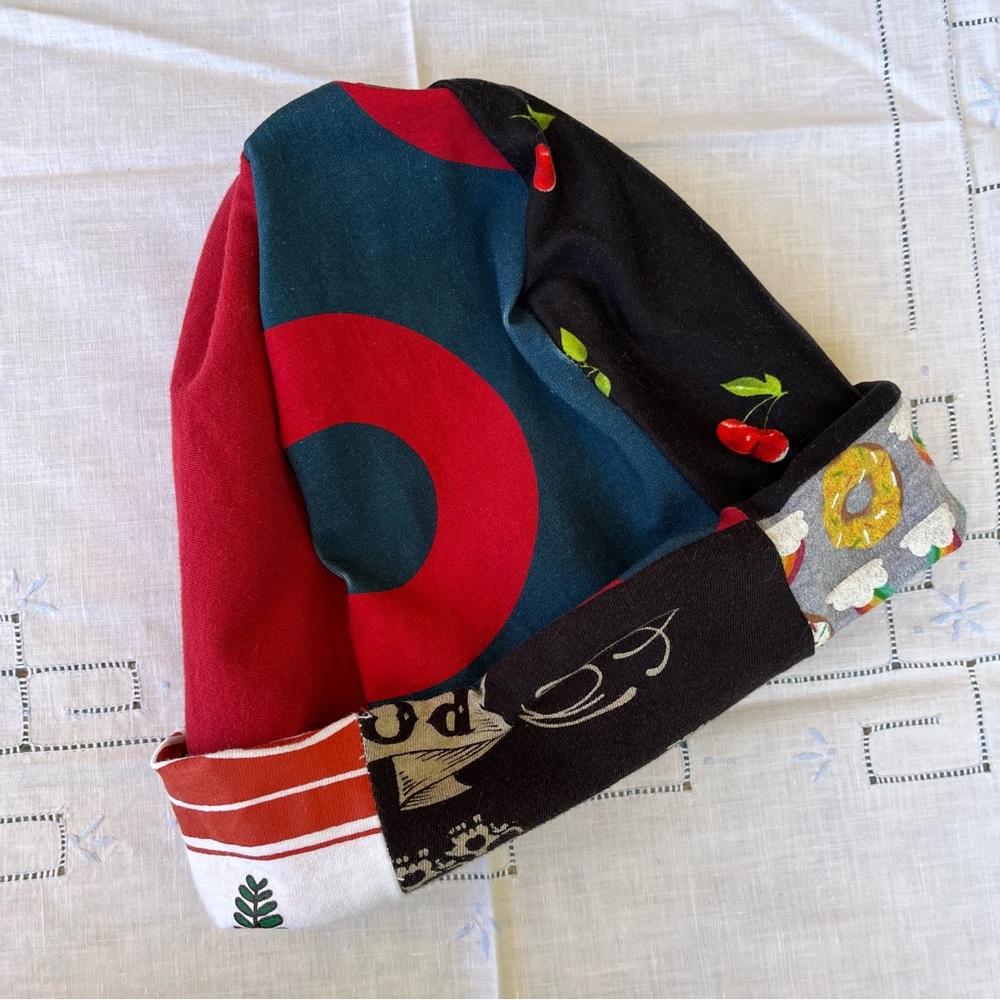 Beanie cap skeleton skullie tour donuts phish patchwork ♻️⭕️🦋🌈💀 shakedown #5